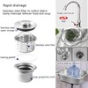 Stainless Steel Sink Wall Mount Commercial Hand Washing Station Prep