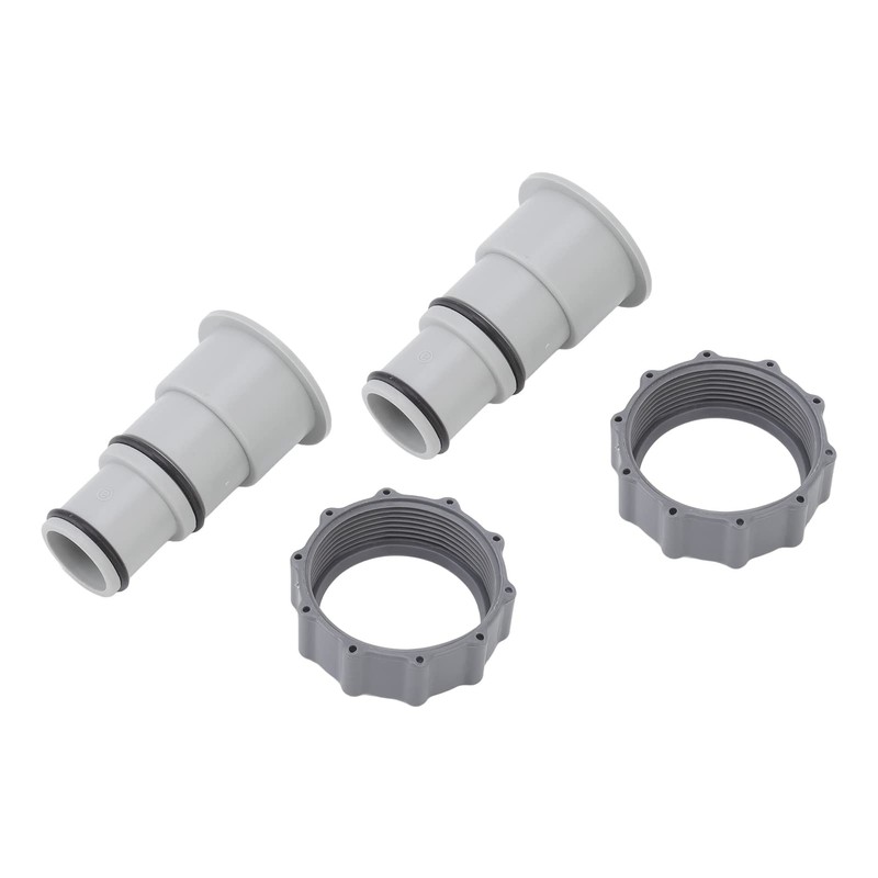2Pcs Hose Adapter, Plastic Pool Accessories, for Threaded Connection Pumps