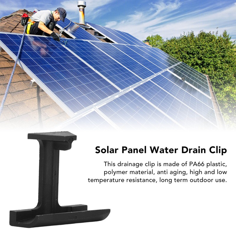 10PCS PV Panel Water Guide Clamp Pa66 Heat Resistant Anti