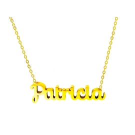 Damenkette mit Namen aus Edelstahl. Besonderer Namensanhänger für Geschenke für Freunde, Freunde.