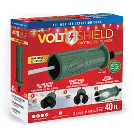 VoltShield 40Ft 16 Gauge All-Weather Cord with Housing