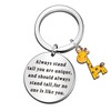 QMVMV Inspirational Giraffe Lover Keyring - Always Stand Tall You