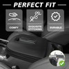 Muslogy Center Console Armrest Cover Fit for Chevy Silverado &