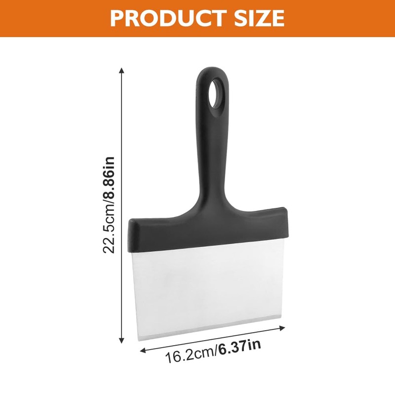 2 Pack Grill Scraper,Heavy Duty Griddle Scraper,Stainless Steel Griddle Scraper