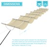 COARBOR 7'Wx4'L Pergola Shade Cover Retractable Shade Awning Slide Flexible