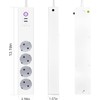 WiFi Power Strip Alexa zauzau 16A Intelligent Surge Protection Multiple