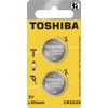 TOSHIBA CR2025 3V Lithium Coin Cell Child Resistant Blister Package