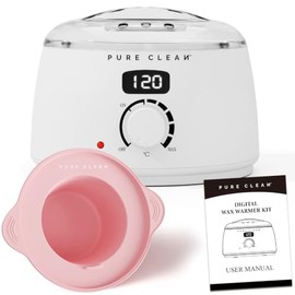 PURECLEAN 10 Minute Wax Machine with Digital Temperature Control - Suitable for All Wax Types, Ideal for Beginners in Warm Wax Hair Removal at Home