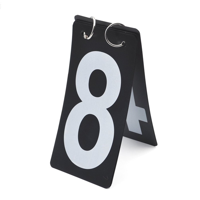GOGO 2 Sets Waterproof Flip Scoreboard Numbers, 4 x 7