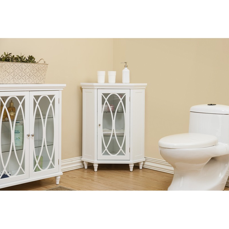 Teamson Home TYG-62392 Lombard Corner Floor Cabinet