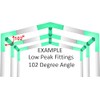 6 Leg Style Carport Canopy Pipe Fittings Low Peak Connectors