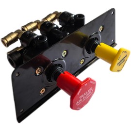 SCGDPNBH Dash Control Brake Valve 5013293 801631 Compatible with Freightliner MV3 Bendix 745-5013293 BX801631, Black