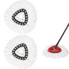 Mop Head for 360° Rotating Round Magic Mop, 2 Pack