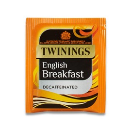 Twinings English Breakfast Decaffeinated Tea Bags, 4 Boxes of 20 Individually Wrapped Enveloped Tea Bags, Black, 80 count
