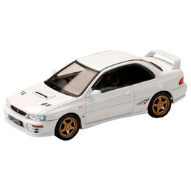 HJ64 1/64 Subaru Impreza PURE SPORTS COUPE WRX type R STi Version (GC8) Feather White Finished Product HJ641079AW