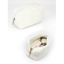 Solid Large Capacity Makeup Bag, Portable Zipper Cosmetic Storage Bag, Fashion Makeup Organizer Pouch for Women, for Fall:_Mauve Purple_Please Refer To The Pictures for Dimensions