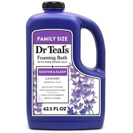 Dr Teal's Epsom Salt Bubble Bath Salt Lavender Soothing, 2 Pieces, 1.848L / 닥터 틸스 Dr Teal's 엡솜 소금거품 입욕제 라벤더 수딩, 2개, 1.848L