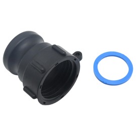 EATAKWARD Cam and Groove Fitting 2 Inch IBC Tote Adapter A200, Buttress x Male Adapter, Coarse Thread, S60*6 to Male Adapter, Long Version