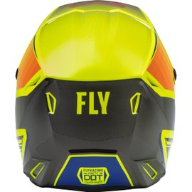 Fly Racing 2022 Adult Kinetic Drift Helmet (Blue/Hi-Vis/Charcoal, XX-Large)