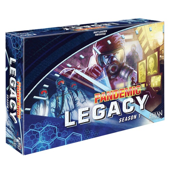 Pandemic Legacy Season 1 Blue Edition Board Game for Adults and Family | Cooperative Board Game | Ages 13+ | 2 to 4 players | Average Playtime 60 minutes | Made by Z-Man Games