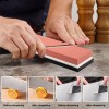 Zhx 400/1000 3000/8000 Juego De Piedra Afilar Doble Con Base