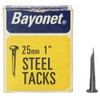 Bayonet Tacks (Fine Cut Steel) - Blue (Box Pack) 30mm