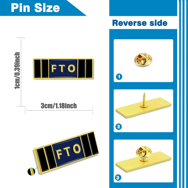 100/Pcs Field Training Officer FTO Police lapel Pins Bulk Badge