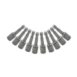 TEMO 10 pc Impact Ready Nut Driver 5/16 Inch Magnetic Nutsetter Set 1/4 Inch Shank