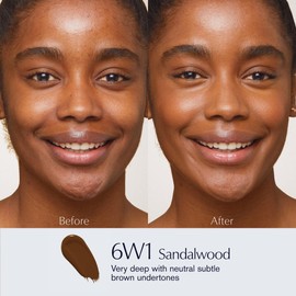 Estée Lauder Double Wear Sheer Matte Foundation SPF 19 | 12-Hour Wear, 1.0 Fl Oz, 6W1 Sandalwood