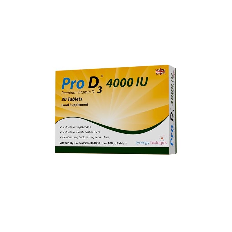 4000 IU Tablets | Premium Vitamin D3 | 30 Tablets