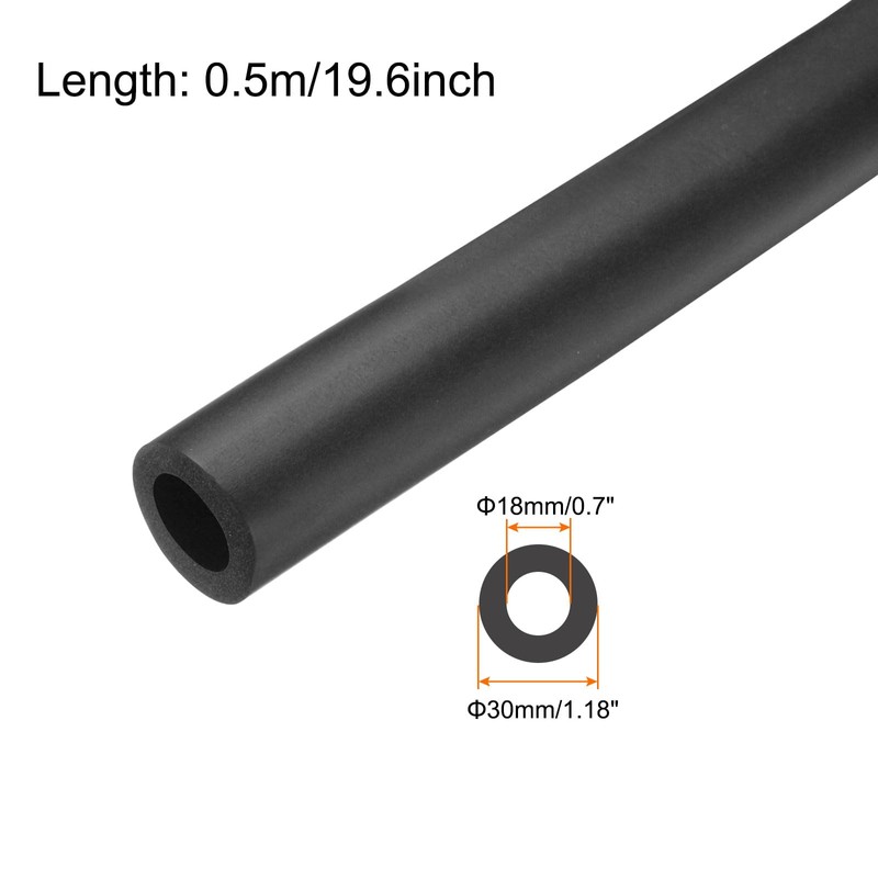 Rebower 0.7" ID Pipe Insulation Tubing 1/4" Thick Heat Preservation