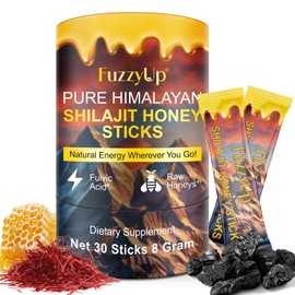 Shilajit Honey Sticks,Pure Himalayan Shilajit Honey Stick for Men & Women, 85+ Trace Minerals Helps Energy Boost,Vitality Support | 30 Count