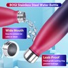 BOGI Stainless Steel Drinking Bottle, 500 ml, Double-Walled Thermos Flask,