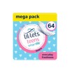 Lil-Lets Teens Liners | 64 forros | 4 paquetes de
