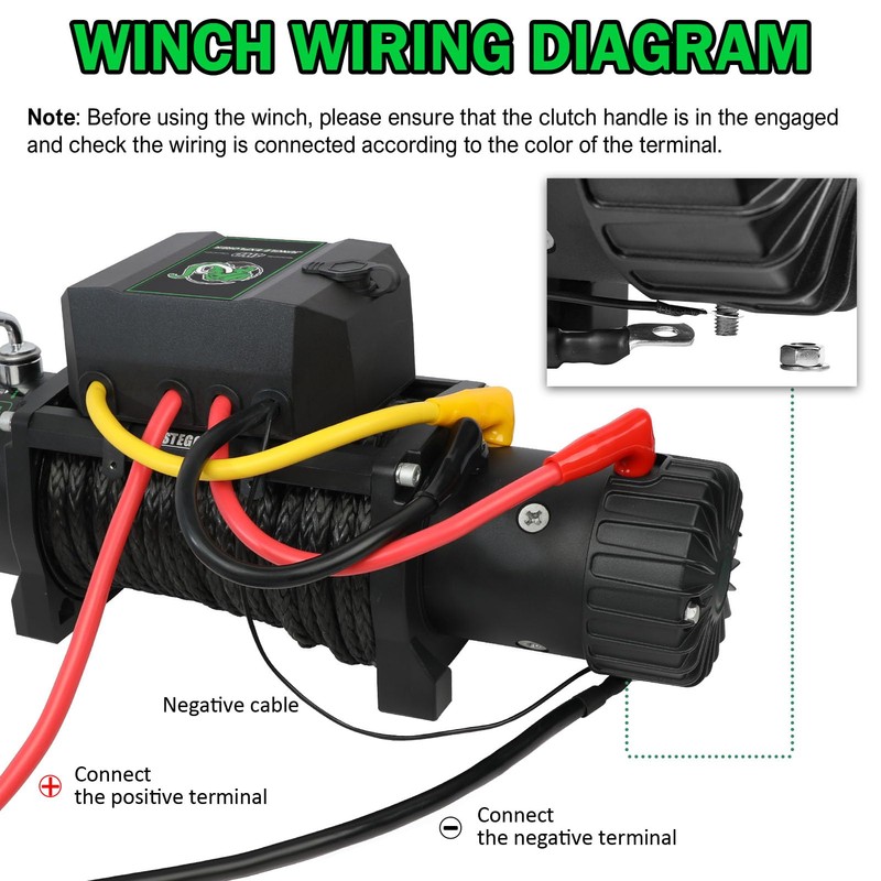 STEGODON Winch Control Box for 80000lbs to 13000lbs, Electric Winch