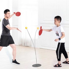 Home Indoor Table Tennis Training Set: Practice Racket & Ball Kit M10899 2ea
