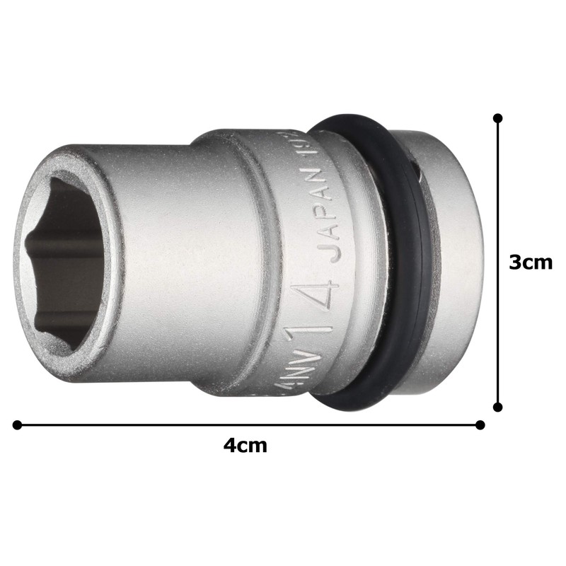 Tone HP4NV-14 Impact Socket 0.5 inch (12.7 mm) (1/2 mm),