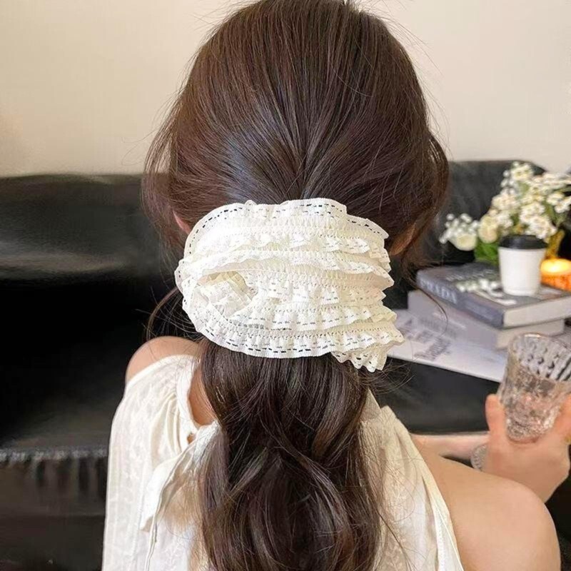 40Bandit Large Adult Scrunchies, Black, White, Hair Accessories, Hair Elastics