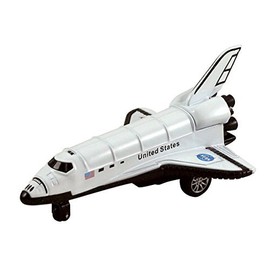 KiNFUN NASA Space Shuttle, 5 inch, Die Cast Metal Pullback Action Toy Model