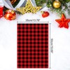 Whaline Red Black Buffalo Plaid Tissue Paper 60pcs Tissue Paper