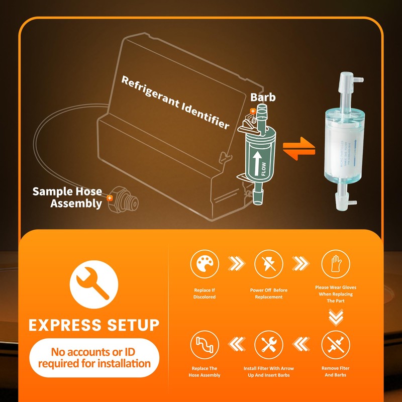 OEM 16913 Refrigerant Identifier Replacement Filter: Works with R -