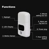 LUXON Bathroom Clock with Motion Senson,Night Light Clock,Plug Into Wall