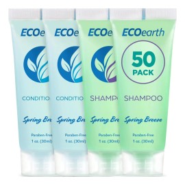 Juego De Champú Y Acondicionador De Viaje Ecoearth (1 Fl Oz,