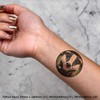 4 x 'Smiling Badger Cub' Temporary Tattoos - Water Resistant,