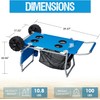 2-in-1 Beach Cart with Big Wheels for Sand, Folding Utility