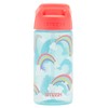 Smash Water Bottle 450ml -Light Blue Rainbow Design