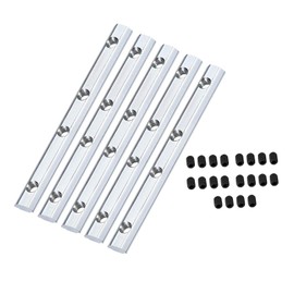 TA-VIGOR 2020 Aluminium Track Straight Line Connector 3.9 Inch, 100mm Joint Inside Connector with Screws for 2020 Series 6mm T Slot Flat Plate Bracket, 5Pcs