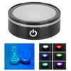 3D Crystal LED Light Base Black Flat Touch Multi Mode