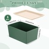 Menkxi 4 Pcs Storage Bins with Lids Plastic Storage Containers