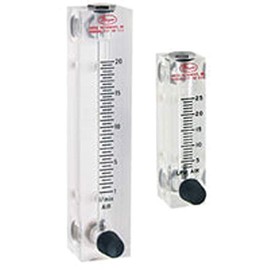 Dwyer® Visi-Float® Flowmeter, VFA-5-BV, Acrylic Block, 5% FS Acc, 2-20 SCFH air, Br Valve